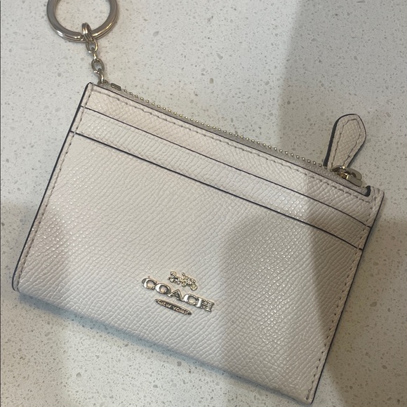 Coach Metallic Silver Wristlet - Picture 1 of 7
